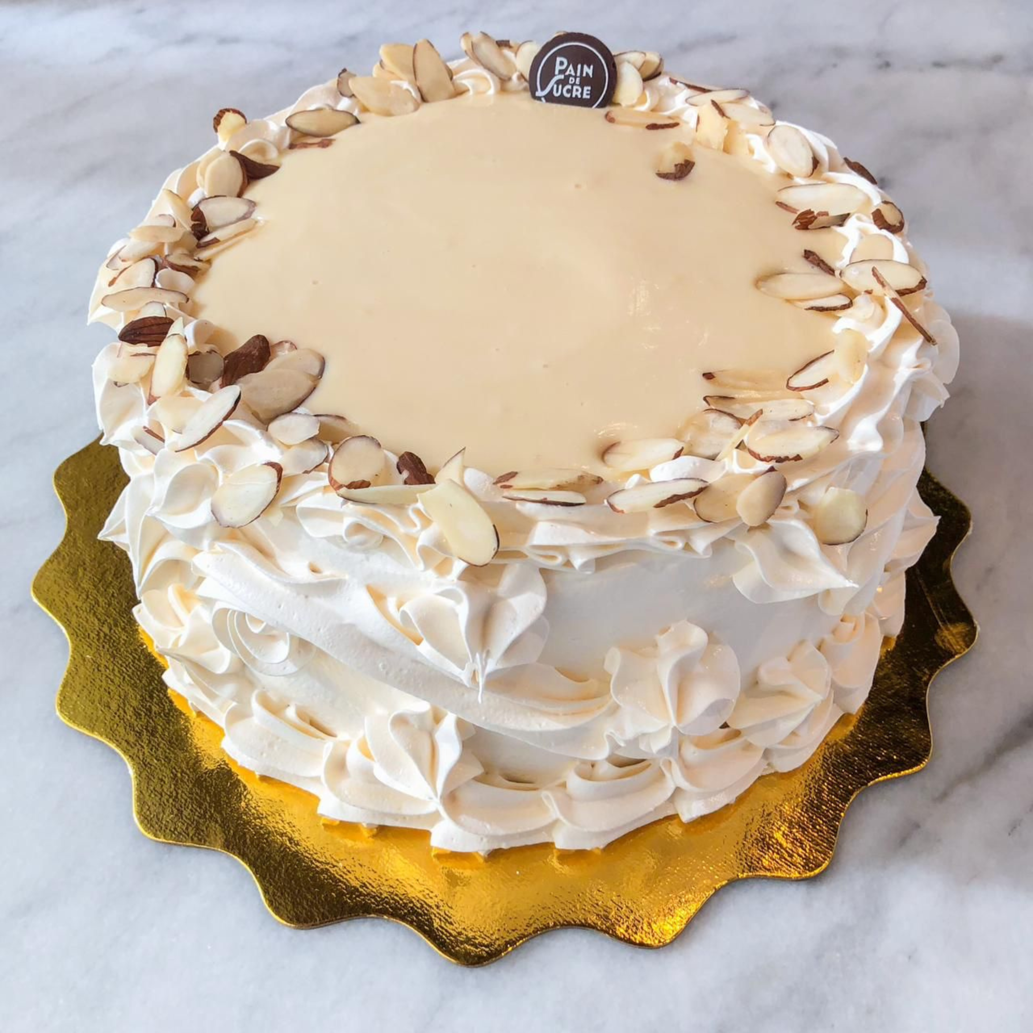 Almond Cake with Merengue (usa)