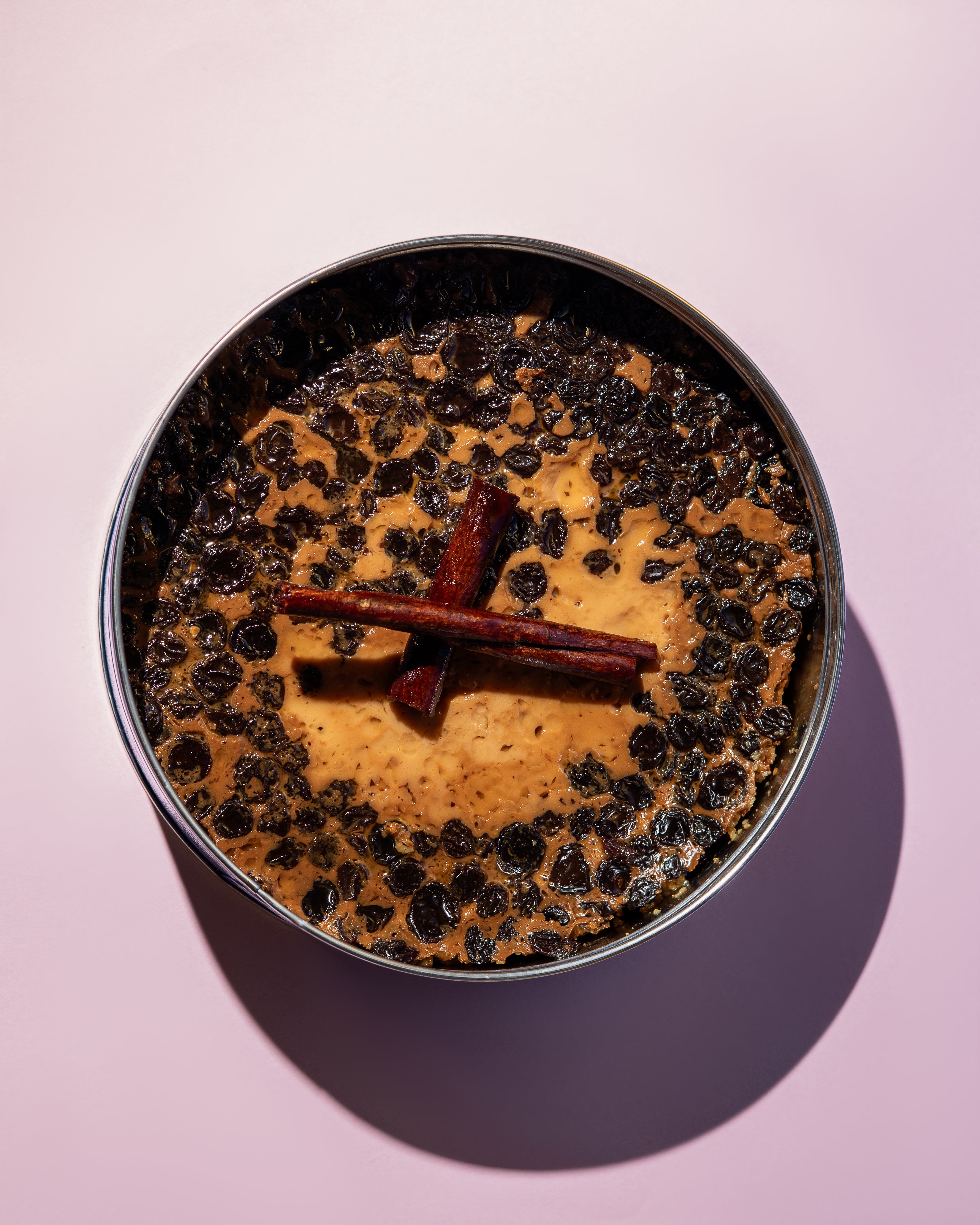 Bread Pudding with Plums