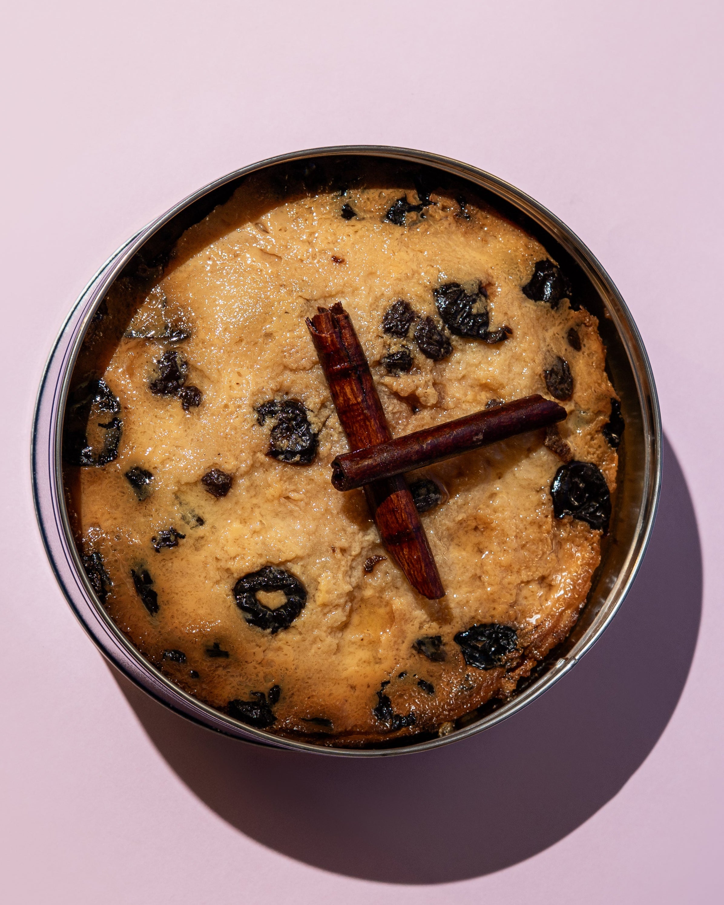 Bread Pudding with Plums