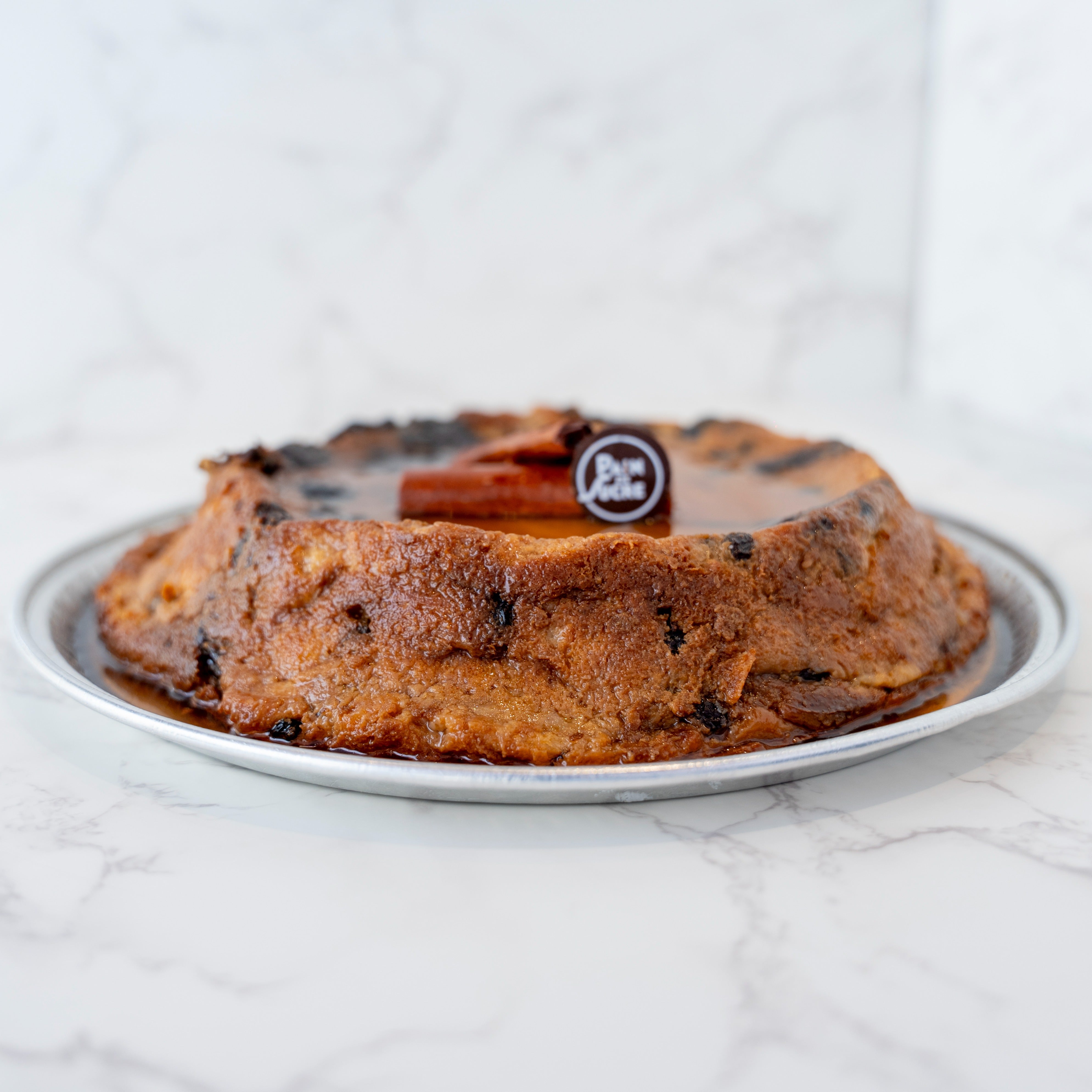 Bread Pudding with Plums