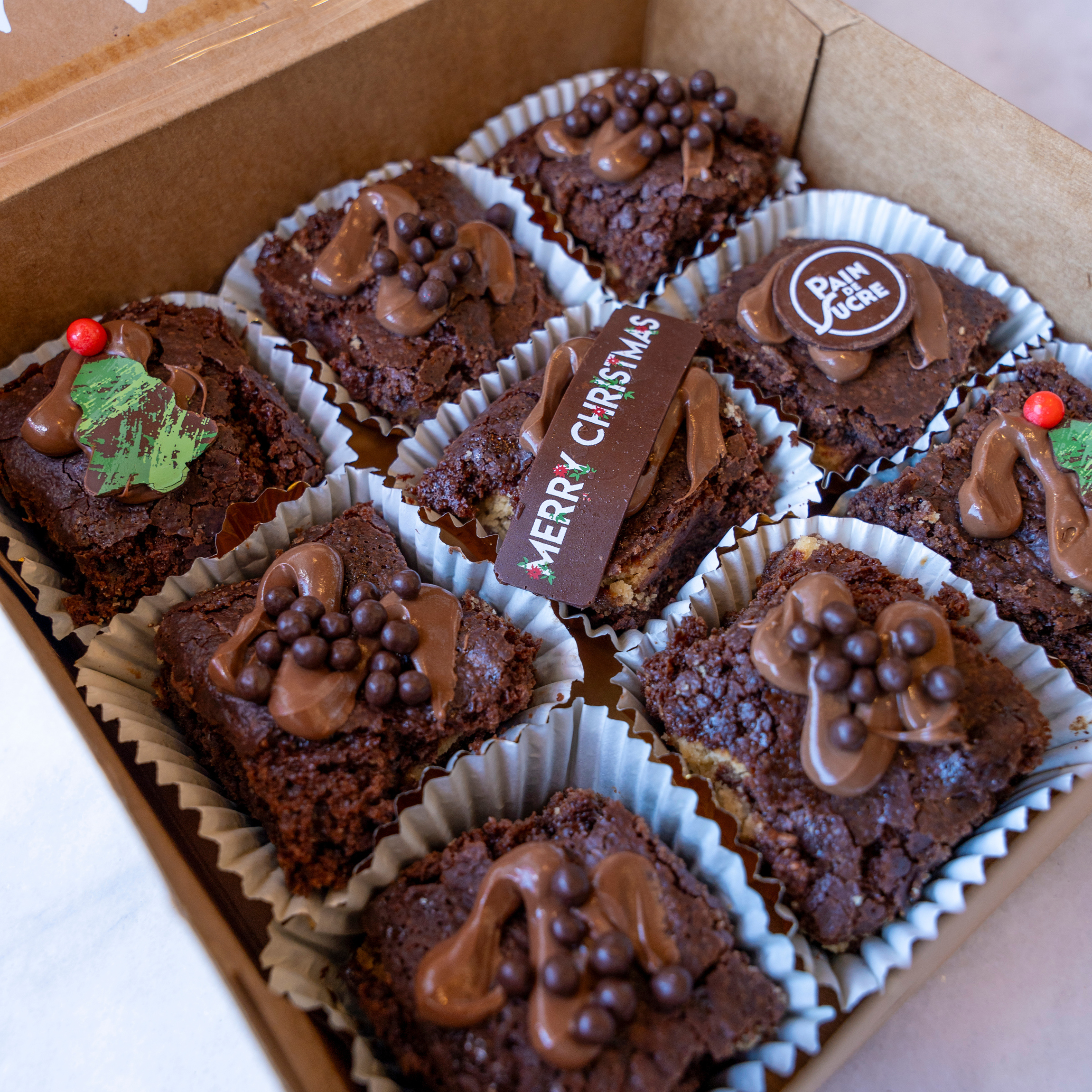 Christmas Brownies Twix Box