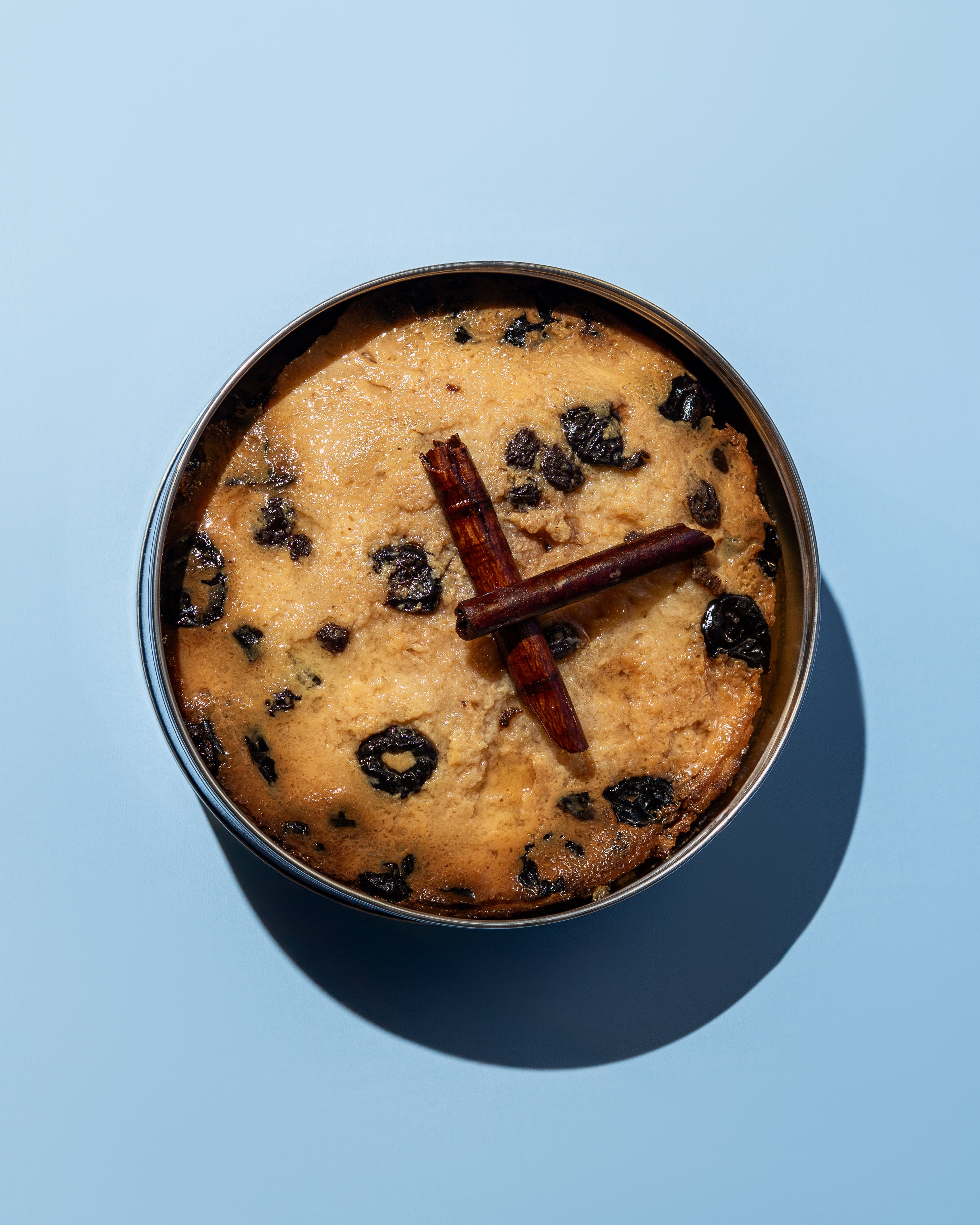 Bread Pudding with Plums